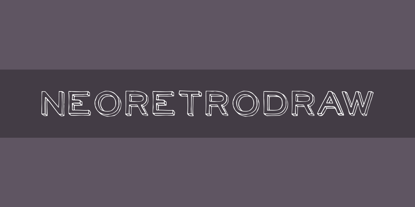NeoRetroDraw Font preview